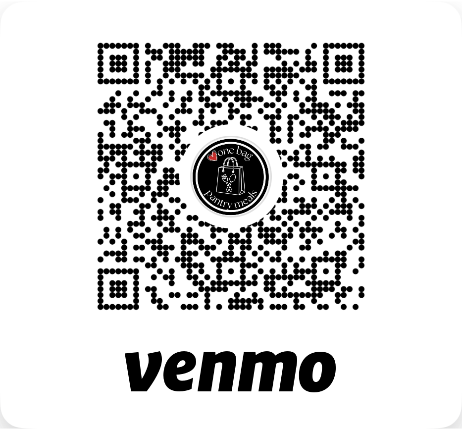 One Bag Pantry Meals Venmo QR Code